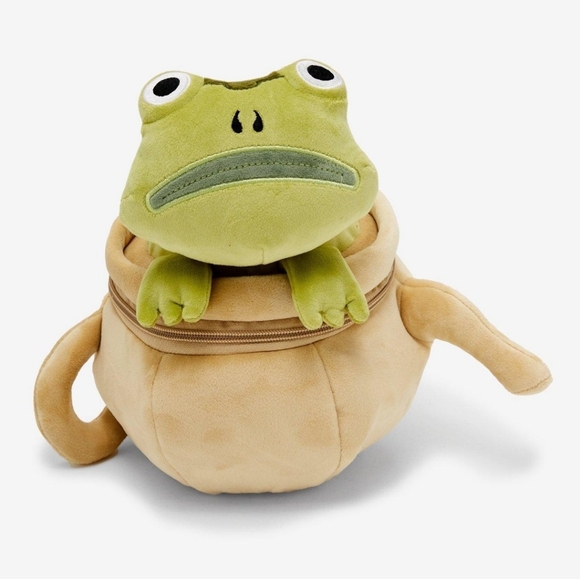 Over The Garden Wall Frog Teapot Plush Makeup Bag Greg Tea Pot Green cosmetic - Picture 1 of 3